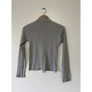 Brandy‎ Melville Grey Long Sleeve Turtleneck Top Women's